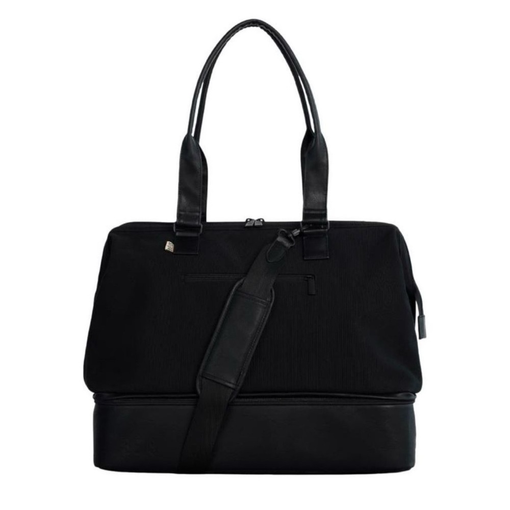 Beis Black Weekender Tote Bag